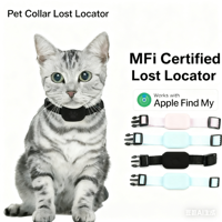 Collier de suivi intelligent Find My Smart Tracking Airtag GPS pour chiens et chats - Étanche IP68, alarme 130 dB, compatible avec iOS