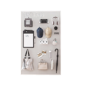 Wholesale Rectangle <b>Wall</b> <b>Mounted</b> Perforated Shelf with Multifunctional Tool and Accessory Storage <b>Display</b> <b>Cabinet</b> - Product Image 4