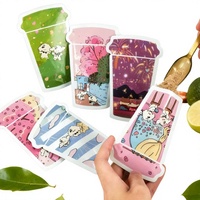 Pochette personnalisée en forme de dessin animé, spéciale pour les produits en poudre, sachet thermoscellable de qualité alimentaire pour l'emballage de poudre de boisson solide