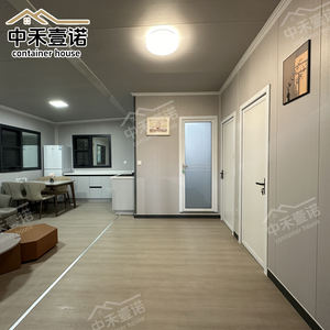 Structure en acier respirante inclinée, conteneur extensible, maison modulaire en conteneur, panneau décoratif mural extérieur, armoires personnalisées - Product Image 3