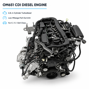 Ensemble moteur avec turbo, qualité d'origine, d'occasion, 4 cylindres, 2143 cm³, injection directe, CDI, diesel, qualité originale, testé avant expédition - Product Image 2