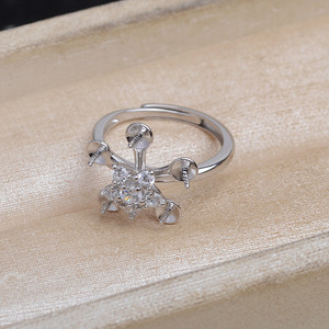 Juego de 5 Cuentas de Copo de Nieve de Plata S925 para Hacer Joyas, Anillo y Colgante de Cuentas Multicolores de 6-7.3mm, Accesorios 5756 - Product Image 3