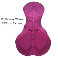 Coussinets de cyclisme personnalisés Jacquard, coussinets en mousse respirants, coussinets 3D pour femmes, coussinets roses pour le cyclisme