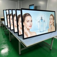 Pantalla Táctil Ultrafina de Pared con Sistema Android, Señalización Digital LCD de Alta Definición para Publicidad