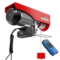 Mini palan électrique télécommandé 250 kg, 30 m, IP54, neuf, avec câble en acier, pour usage domestique et hôtelier