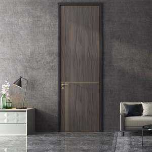 Puertas Interiores de Madera Maciza de Nuevo Diseño, Paneles de Melamina de Nailon, Insonorizadas, Diseño Minimalista para Uso en Hoteles y Hospitales, Personalizadas - Product Image 1