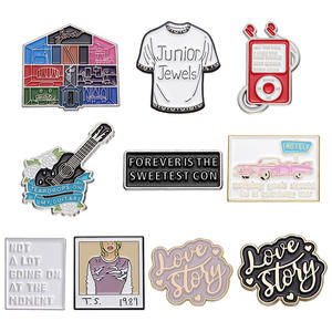 Pin de Esmalte de Cantante Femenina, Entradas de Concierto, Historia de Amor, Broche de Guitarra, Música Pop, Forever Is The Sweetest Con, Insignia, Joyería, Regalo - Product Image 1