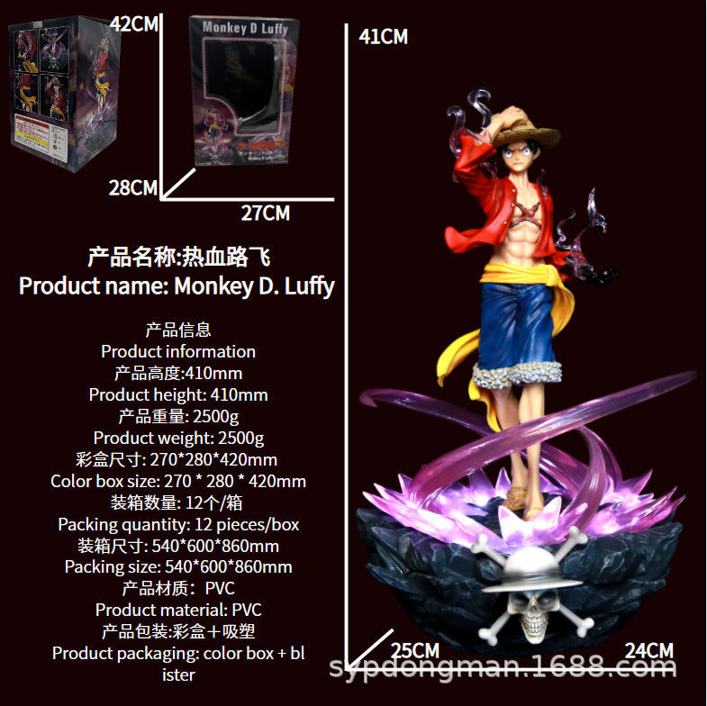 Gk luffy with hot blood (can glow)