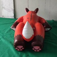 Wanjun Jouet gonflable animalier en PVC plus souple personnalisé avec SPH, jouet renard gonflable en promotion