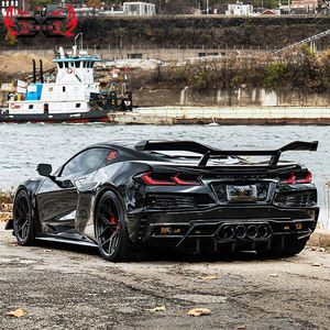 Diffuseur arrière en fibre de carbone sèche PU-Design pour <span class=keywords><strong>Chevrolet</strong></span> Corvette <span class=keywords><strong>C8</strong></span> Z06, amélioration du pare-chocs, kit carrosserie style PU, vente directe d'usine - Product Image 3