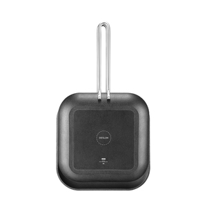 Padella per Bistecche Artigianale Quadrata in Acciaio Inox Antiaderente con Manico, Fondo Piatto, Adatta al Forno - Product Image 1