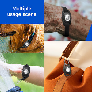 TPU de cuerpo completo cubierto Anti-Lost Pet <span class=keywords><strong>Collar</strong></span> Air Tag Holder Estuche Airtag a prueba de agua para <span class=keywords><strong>Collar</strong></span> de perro - Product Image 4