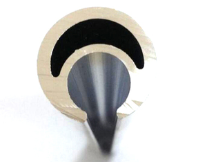 Profilé en aluminium extrudé de 27 mm de diamètre pour rail de rideau latéral de camion, tube de tension Ploe - Product Image 1