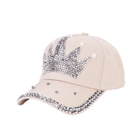 Gorras de Béisbol de Moda, Gorra de Béisbol de Alta Calidad con Pedrería para Mujer, Gorra de Béisbol Colorida con Cristales y Diamantes de Imitación