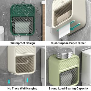Thời Trang Phòng Tắm Mô Hộp Không Thấm Nước Treo Tường Mô Hộp Lưu Trữ Mô Hộp Với Đấm Miễn Phí Dính Tường Móc - Product Image 6