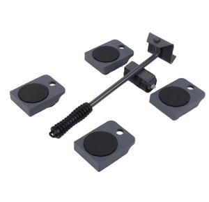 Alat Penggerak Barang 4 Roda + 1 Tongkat Dorong 150KG Pengangkat Furnitur Mudah Dipindahkan Slider untuk Barang Berat - Product Image 1