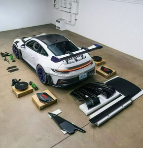 Pour Porsche 911 992 GT3RS Style Manthe-y : Lame avant, Jupes latérales, Diffuseur arrière et Spoiler en fibre de carbone - Product Image 2