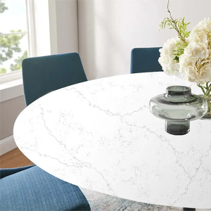 Precio directo de fábrica, alabastro, Blanco, Negro, líneas lisas, cuarzo Artificial, piedra de ingeniería para encimeras, encimeras de tocador - Product Image 6