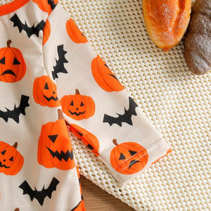 Mono de algodón para niños, mono de manga larga con estampado de <span class=keywords><strong>calabaza</strong></span> de <span class=keywords><strong>Halloween</strong></span> - Product Image 5