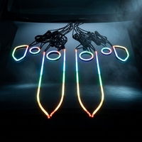 Nouvelles bandes LED adressables à 4 anneaux et 4 bandes, éclairage LED de rétrofit, contrôle par application, étanche IP65