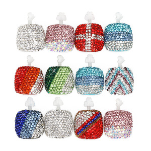 Faux-ongles brillants avec <span class=keywords><strong>strass</strong></span> pour les pieds, artificiels, courts, brillants, pressés, de haute qualité, Art des pieds, 24 pièces - Product Image 3