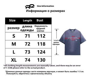 Camiseta Personalizada para Hombre, 100% Algodón, Estampada, Estilo Seda, Corte Holgado, Casual, Vintage, Lavada, Retro, Estilo Americano Antiguo, Manga Corta, 280g - Product Image 5
