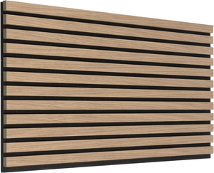 Panneaux acoustiques modernes Kasaro, best-sellers, insonorisés, en bois massif, Akupanel, à lattes, pour usage en bureau, décoration intérieure, mur - Product Image 1