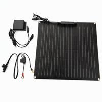 Système de panneaux solaires monocristallins ETFE flexibles de 25 W, kit de chargeur de batterie 12 V avec régulateur MPPT pour bateau, camionnette, caravane