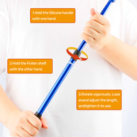 Mini putter de golf personnalisé de haute qualité, réglable, droitier, léger, manche en TPR, pour enfants et adultes, Crazy Golf, en acier inoxydable