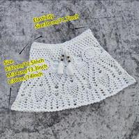 Ensemble bikini 2 pièces sexy en crochet tricoté à la main taille haute pour femme, maillot de bain imperméable avec jupe pour la plage