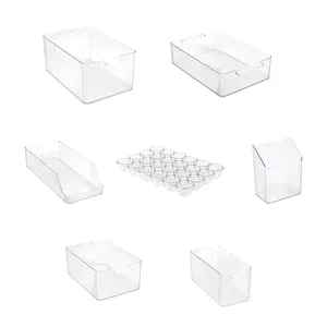 Plastic Can Soda Fruit Vegetable Fridge Organizer Dispenser Storage Bin For Refrigerator Organization