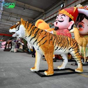 Modelo de Tigre Animatrónico de Resina Gecai, Tamaño Real, para Parque de Atracciones, con Control Automático y Uso Interior/Exterior - Product Image 3