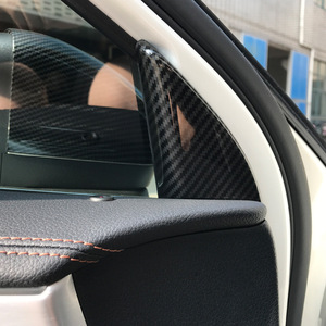 Cardimanson A-Pillar Trim Kit Matte Silver Carbon Fiber Texture For Mercedes-Benz A-Class W177 Interior Modification - Product Image 4