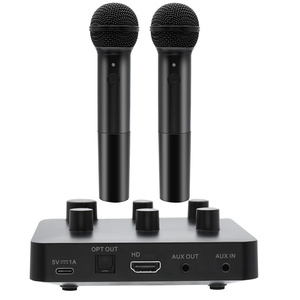 Sistema <span class=keywords><strong>mezclador</strong></span> de Karaoke portátil 16 canales MICRÓFONO INALÁMBRICO TV PUERTO DE Audio para Karaoke en casa, Reunión, fiesta, <span class=keywords><strong>DJ</strong></span> - Product Image 4