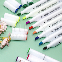 Ensemble de 24 stylos à aquarelle, marqueurs artistiques solubles dans l'eau, stylo marqueur à double tête pour artistes, étudiants, cadeau