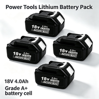 Paket Baterai Perkakas Listrik 18V 4.0Ah, Daya Tahan Lama & Stabilitas Siklus Tinggi, Paket Baterai Lithium Perkakas Listrik 18V 4.0Ah 5.0Ah 6.0Ah