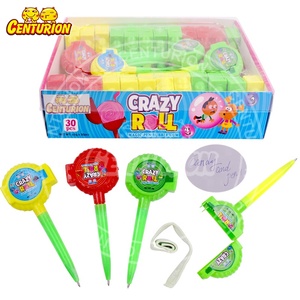 Rollo de chicle <span class=keywords><strong>loco</strong></span> con sabor a fruta de 5g con forma de bolígrafo colorido personalizado de fábrica de China al por mayor - Product Image 2