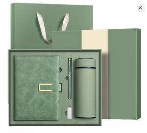 Nouvel ensemble <span class=keywords><strong>cadeau</strong></span> d'entreprise unique en acier inoxydable de luxe 3-en-1 : carnet, stylo, tasse isotherme – <span class=keywords><strong>Cadeau</strong></span> promotionnel Fête <span class=keywords><strong>des</strong></span> Pères - Product Image 1