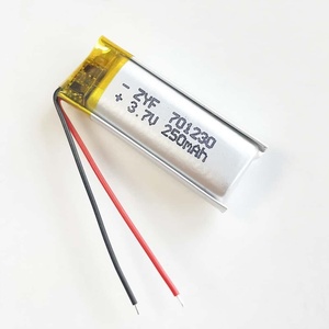 UN38.3/IEC/RoHS/BIS/KC/CE 인증 3.7V 충전식 배터리 701230 250mAh 300mAh 리포 배터리 블루투스 헤드폰 충전 케이스용 - Product Image 2