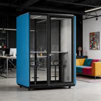 Cabine téléphonique insonorisée portable, cabine de travail acoustique à réduction de bruit, intérieur personnalisé pour un espace privé individuel