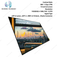 Panel de Repuesto para Pantalla de Portátil de 14.0 Pulgadas, Delgado, 30 Pines, FHD IPS TFT LCM PCBA, Modelo B140HAN03.2, con 100% SRGB