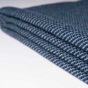 Couverture de lit super douce et solide de style luxueux Couverture bleu marine à chevrons au prix le plus bas - Product Image 5