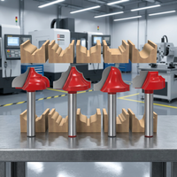 Clásico y grano moldeado y edging router bit/Bits moldeo clásica mariposa cuchillo