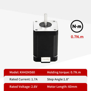ไคหง 42x42x60มม. 1.8 °   มอเตอร์สเต็ปเปอร์ Nema17 2 เฟส แรงบิดสูง 42bygh <span class=keywords><strong>Nema</strong></span> <span class=keywords><strong>17</strong></span> 60 มม. ชุดสำหรับเครื่องพิมพ์ 3 มิติ - Product Image 3