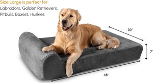 Wholesale Sustainable Faux Removable Luxury Rectangle Print Waterproof <b>Dog</b> <b>Bed</b> with Cotton Fill Pet <b>Sofa</b> All Seasons - Product Image 3