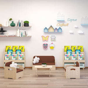 Armario de Almacenamiento de Ropa para Niños de Madera, Organizador de Libros para Jardín de Infancia, Aula Escolar, Venta al por Mayor, Duradero - Product Image 1