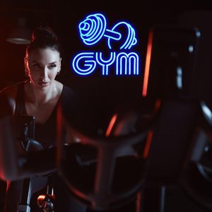 <b>Dumbbell</b> Letreros Neon Gym LED indoor hanging ambient light shop sign wall decoration light entrance indicator light 5V 12V - Product Image 3
