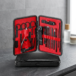ASAP Professional Stainless Steel <b>Manicure</b> Pedicure <b>Kit</b> 10-in-1 Nail Clipper Luxurious Nail Care Set for Salon Home Use Pakistan - Product Image 1