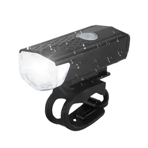 Luz LED frontal para bicicleta de montaña recargable por USB, linterna