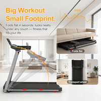 Tapis de course pliables à faible bruit pour la marche avec inclinaison, vente en gros